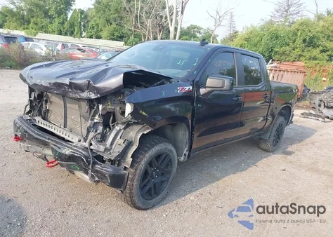 2022 Chevrolet Silverado 1500 4Wd Short Bed Lt Trail Boss z USA, uszkodzony, nr VIN 3GCUDFED6NG690473